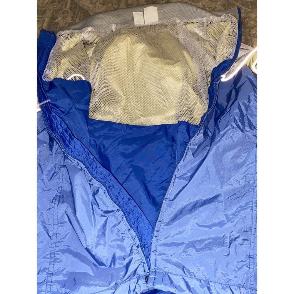 Vintage Men's Light Blue Gray Zip Up Athletic Jacket Size XL‎ - Picture 6 of 8